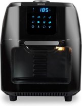 Luxiqo® Airfryer - Hetelucht Friteuse - Olievrije Friteuse - Hetelucht Oven - Grill - 1800W - 10L - Zwart