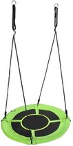 Nest Swing Jouets de plein air Toys Ø 100cm - Charge 100-120 KG Swing Pendulum - Nest Swing - Vert Zwart