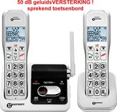 GEEMARC AmpliDECT 595-2-ULE Duo DECT draadloze telefoon voor SLECHTHORENDEN en SLECHTZIENDEN - 50 dB GELUIDSVERSTERKING - beantwoorder - 2 handsets