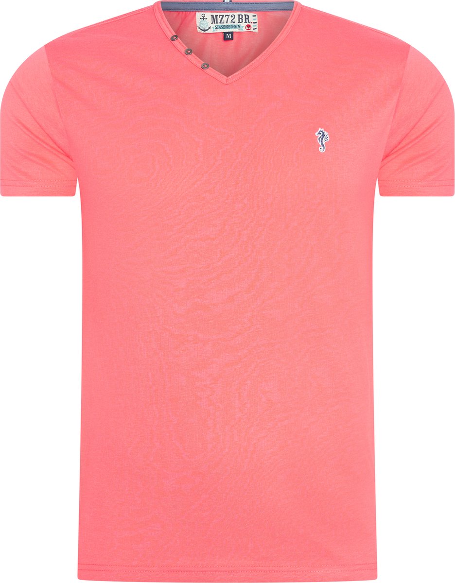 Mezaguz Heren T-Shirt Teessential Fresh Pink Maat S