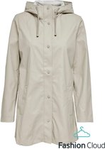 ONLY  Ellen Raincoat CC Otw Silver Lining BEIGE S