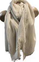Sjaal van bamboe 190/90cm beige