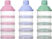 Lait en poudre - Poudre pour bébé Boîte doseuse - Flacon doseur - Cadeau de maternité - Bacs de rangement - Distributeur - Rose