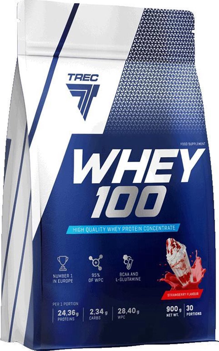 Trec Nutrition Whey 100 (900g) Cookies - Eiwitten - Wei-eiwit concentraat