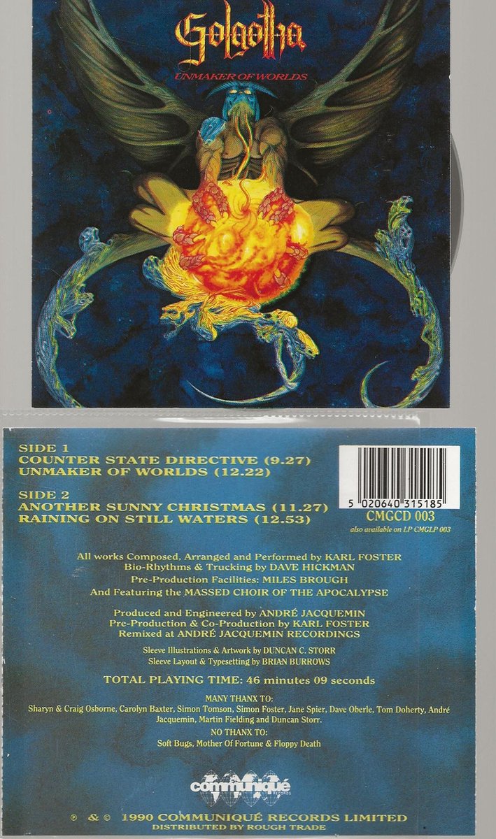 GOLGOTHA - UNMAKER OF WORLDS