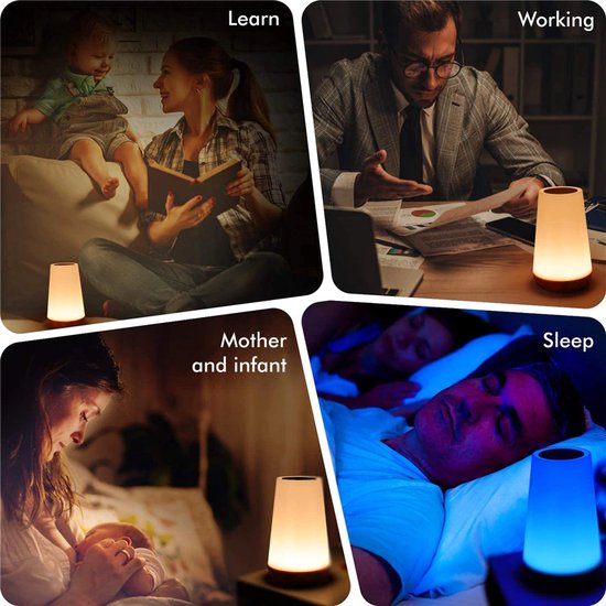 13 Kleur Veranderende Nachtlampje Rgb Afstandsbediening Touch Dimbare Lamp Draagbare Tafel Nachtkastje Lampen Usb Oplaadbare Night Lamp van Aisuo — afbeelding 2