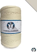 Macramé Koord | Bundelkorting | 600 meter | Beige | Oker | Olijfgroen | 100% Katoen | Macramé | Macramé Touw | 3mm | Triple Twist | Plantenhanger | Dromenvanger | Wandkleed | Weven