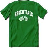 Bike EssentialsT-Shirt | Souvenirs Holland Kleding | Dames / Heren / Unisex Koningsdag shirt | Grappig Nederland Fiets Land Cadeau | - Donker Groen - M