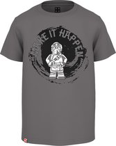 Lego T-shirt Ninjago Make It Happen Grijs - maat 146