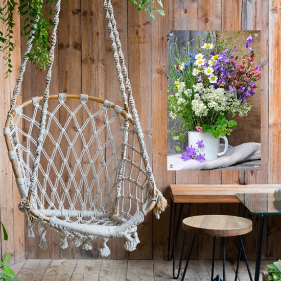 Poster de jardin Bouquet de Fleurs sauvages | 40 x 60 cm | Décoration murale Extérieur | Peinture de Jardin