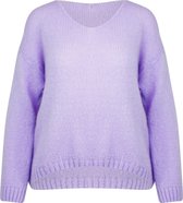 Wool Knit Trui Lila