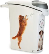 Curver PetLife - Voedselcontainer - Voor hond en katten - 10kg / 23L - 23,5x49,7x50,30cm