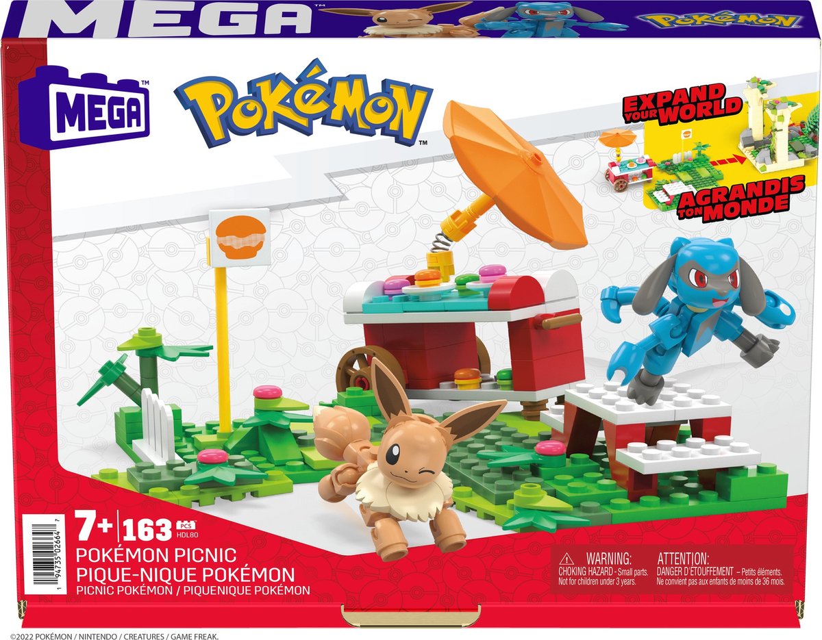 MEGA Bloks Pokémon Picknick - 163 blokken - Bouwstenen