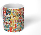 Mok - Koffiemok - Stippen - Confetti - Patronen - Mokken - 350 ML - Beker - Koffiemokken - Theemok