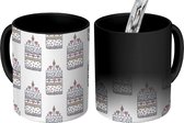 Magische Mok - Foto op Warmte Mokken - Koffiemok - Design - Verjaardag - Taart - Cake - Magic Mok - Beker - 350 ML - Theemok