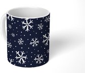 Mok - Koffiemok - Winter - Sneeuwvlok - Patronen - Mokken - 350 ML - Beker - Koffiemokken - Theemok