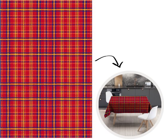 Elegant Event Essentials - Rode Tartan Tafelloper - Traditioneel Schots Tartan Patroon - Duurzame en Veelzijdige Stof - Voor Feestdagen (30,5 x 274 cm Elegant Event Essentials - Rode Tartan Tafelloper - Traditioneel Schots Tartan Patroon - Duurzame en Veelzijdige Stof - Voor Feestdagen (30,5 x 274 cm