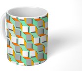 Mok - Koffiemok - Patronen - Abstract - Geometrie - Mokken - 350 ML - Beker - Koffiemokken - Theemok