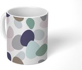 Mok - Koffiemok - Stenen - Patronen - Pastel - Mokken - 350 ML - Beker - Koffiemokken - Theemok