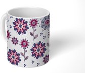 Mok - Koffiemok - Bloemen - Patronen - Windmolentjes - Mokken - 350 ML - Beker - Koffiemokken - Theemok