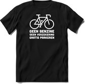 Voordelen van een fiets T-Shirt Heren / Dames - Perfect wielren Cadeau Shirt - grappige Spreuken, Zinnen en Teksten. Maat M