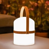 Gadgy Tafellamp Buiten USB Oplaadbaar - Ø 14,5 cm - LED Dimb. - Oplaadbare Lamp Voor Buiten en Binnen – Tuinverlichting - Tentlamp - Brandt tot 160 uur