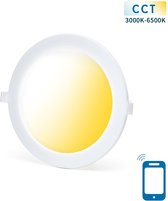 Downlight - inbouwspot Ø 22cm WiFi CCT 3000K-6500K | warmwit - daglichtwit - LED 18W=140W halogeen