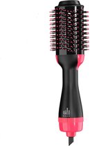 3-in-1 Föhnborstel - Keramische Magic Brush - Krulborstel - 3 verwarmingsfuncties - 1000 W - Roze