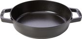 Staub Gietijzeren bakpan - Paellapan met twee handvaten - 20 Cm Zwart 1,3 L - Staub braadpan