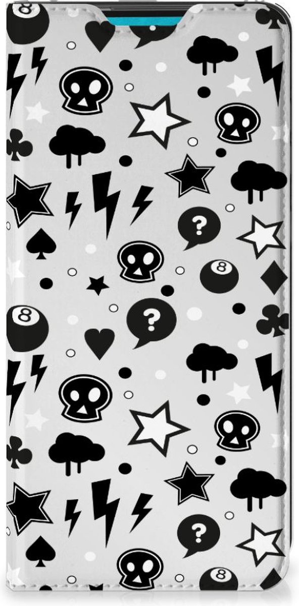 Mobiel BookCase Samsung Galaxy A73 Silver Punk