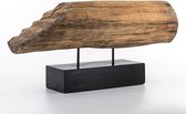 Richmond Objet de décoration en bois, Manguier/métal "Logan sur pieds" 29,5 x 61 x 16 cm