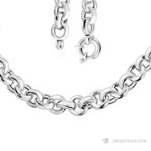 Juwelier Zwartevalk ZILVER JASSERON KETTING JAS.10mm/46cm