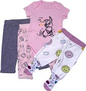 VOORDEELSET/ babykledingset/romper+ 3 broekjes/ UITVERKOOP