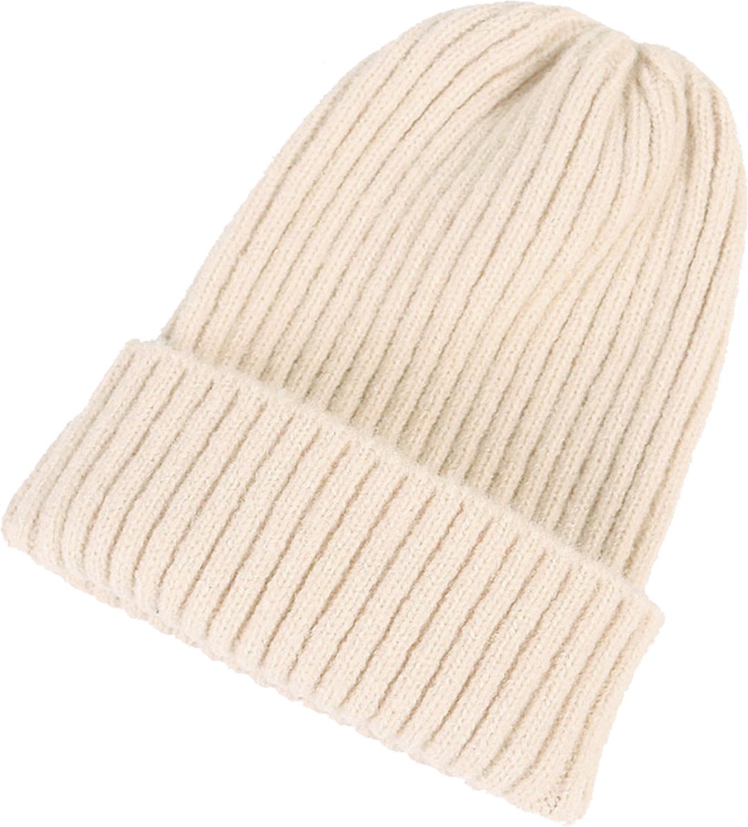 Beanie Knitted Muts - Beige | Gebreide Muts | One Size | Fashion Favorite