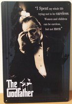 The Godfather Marlon Brando Reclamebord van metaal METALEN-WANDBORD - MUURPLAAT - VINTAGE - RETRO - HORECA- BORD-WANDDECORATIE -TEKSTBORD - DECORATIEBORD - RECLAMEPLAAT - WANDPLAAT