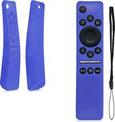 kwmobile hoes compatibel met Samsung BN59-01312A / BN59-01312B - Siliconen anti-slip hoes voor afstandsbediening in blauw