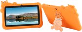 Kindertablet - Ouder Control App -- Android 10.0 - 3000 Mah Batterij - Tablet Houder - Kidsproof Beschermhoes - Incl. Touchscreen Pen - Oranje