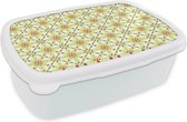 Boîte à pain Wit - Boîte à lunch - Boîte à pain - Bohème - Motifs - Fleurs - 18x12x6 cm - Adultes - Cadeau Sinterklaas - Distribution cadeaux pour enfants - Cadeaux chaussures Sinterklaas