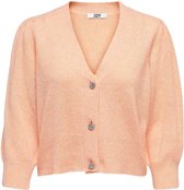 Jacqueline de Yong Vest Jdyaida 3/4 Buttons Cardigan Knt 15225369 Coral Sands/melange Dames Maat - L