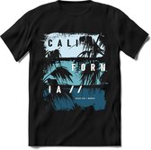 California Summer | TSK Studio Zomer Kleding  T-Shirt | Blauw | Heren / Dames | Perfect Strand Shirt Verjaardag Cadeau Maat L