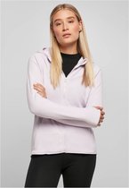 Urban Classics Vest met capuchon -5XL- Polar Fleece softlilac Paars