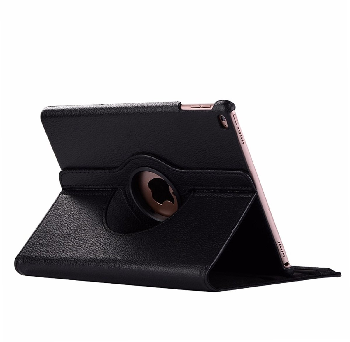 Mobigear Tablethoes geschikt voor Apple iPad Mini 5 (2019) Hoes | Mobigear DuoStand Draaibare Bookcase - Zwart