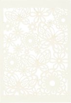 Carton à motifs - blanc cassé - 10,5x15 cm - 200 grammes - Creotime 10 feuilles