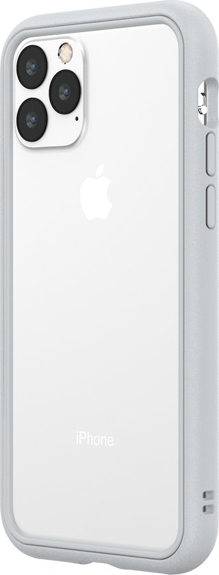 Apple iPhone 11 Pro Hoesje - Rhinoshield - CrashGuard NX Serie - Hard Kunststof Bumper - Platinum Gray - Hoesje Geschikt Voor Apple iPhone 11 Pro