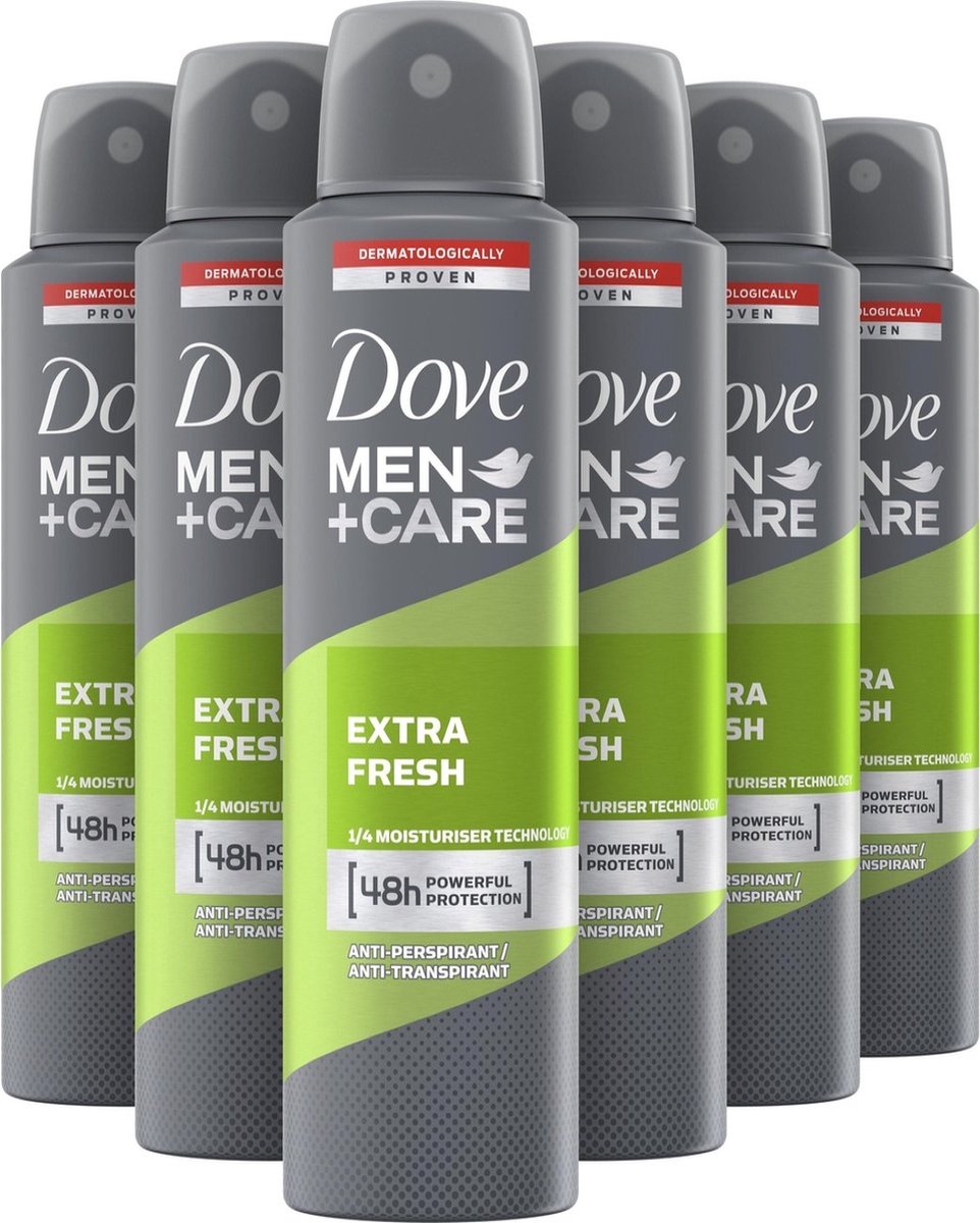 Goedkoopste Dove Deospray - Men Care Extra Fresh XL - Voordeelverpakking 6 x 250 ml