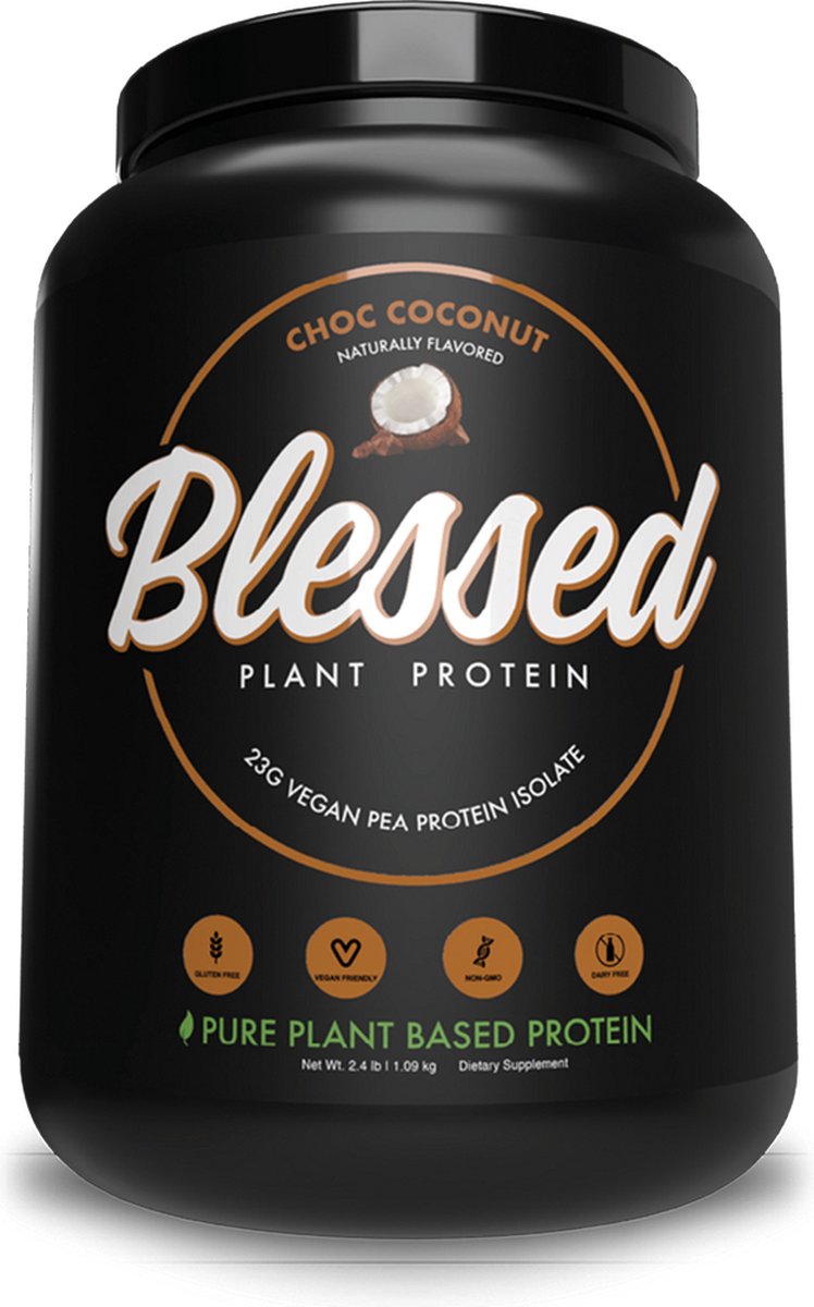 Vegan Protein / Proteïne - Blessed | Eiwitpoeder / Eiwitshake | 30 servings | Choc Coconut