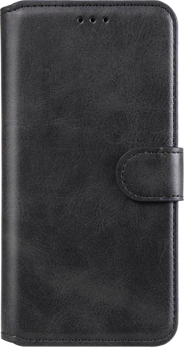 Mobigear Telefoonhoesje geschikt voor Xiaomi Mi Note 10 Lite Hoesje | Mobigear Wallet Bookcase Portemonnee | Pasjeshouder voor 2 Pasjes | Telefoonhoesje voor Pinpas / OV Kaart / Rijbewijs - Zwart