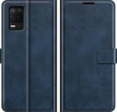 Realme Narzo 30 - Mobigear - Série Wallet - Bookcase en similicuir - Blauw - Étui adapté pour Realme Narzo 30