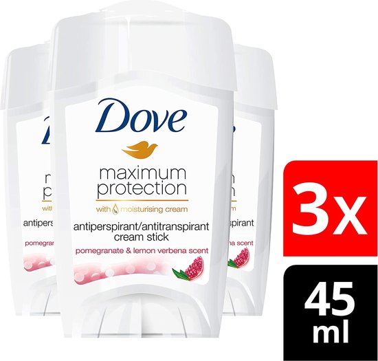 Dove Deodorant Maximum Protection Pomegranate & Lemon Voordeelverpakking 3 x 45 ml