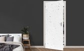 Deursticker Muur - Wit - Verf - 80x205 cm - Deurposter